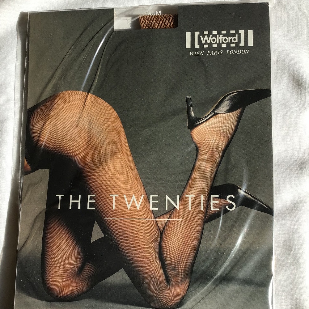 Wolford The Twenties Fishnet Honey Medium